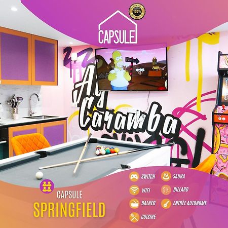 Capsule Springfield - Balneo -Sauna - Billard Douai Ngoại thất bức ảnh